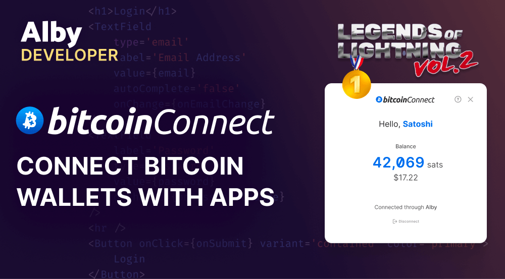 Bitcoin Connect connect bitcoin wallets with apps