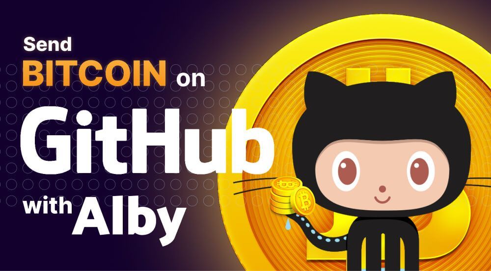 How to Send Bitcoin on GitHub Using Alby