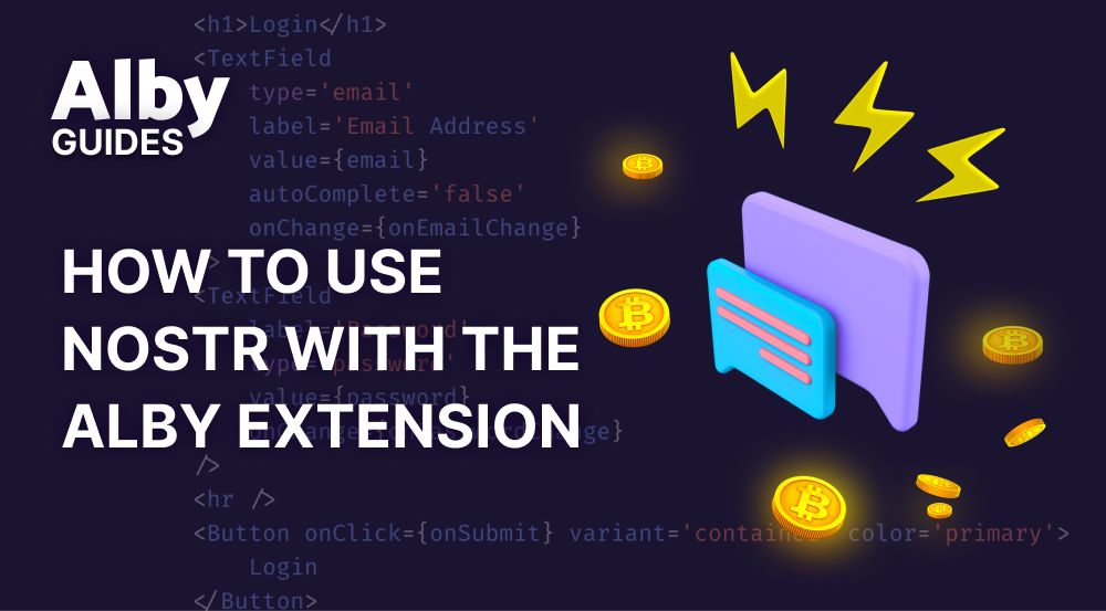 How to use Nostr with the Alby Extension