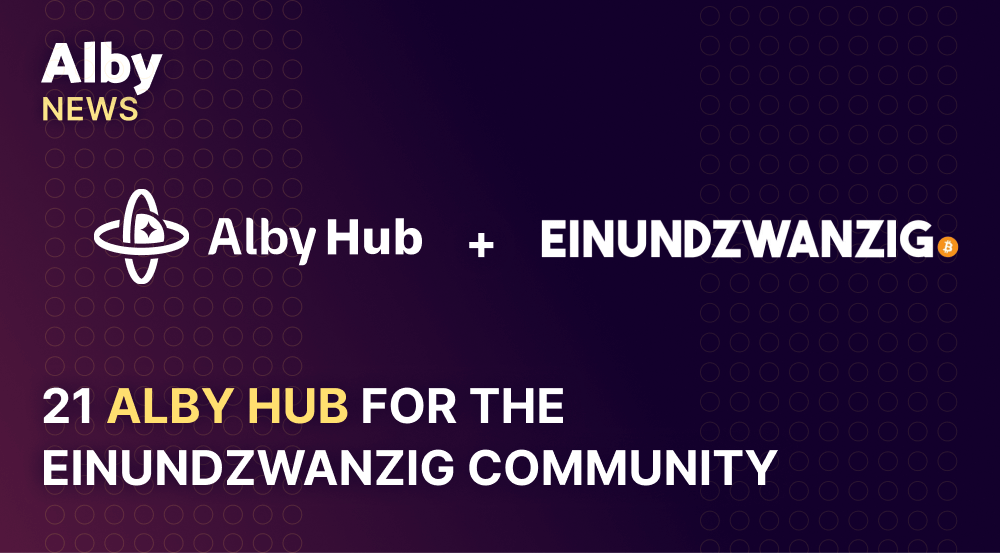 21 Alby Hubs for the Einundzwanzig Community