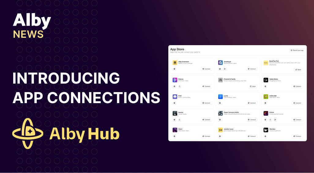 Introducing Alby Hub’s Superpower: App Connections