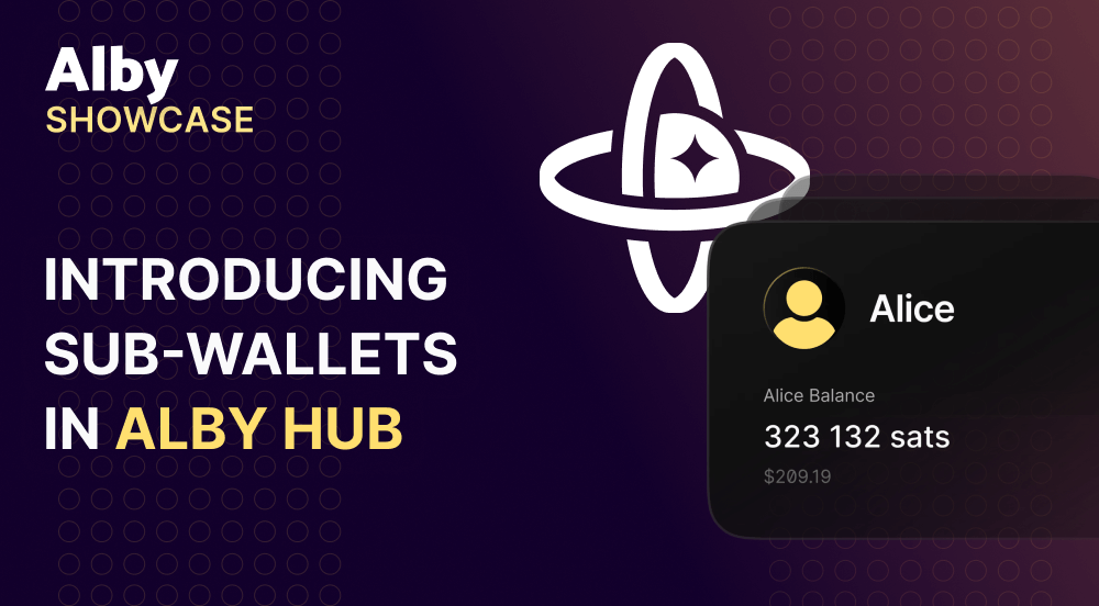 Introducing Sub-Wallets in Alby Hub