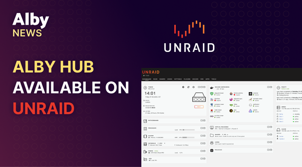 Alby Hub now available on Unraid