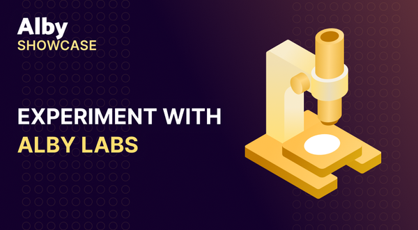 Experiment with us - visit Alby Labs👨‍🔬⚗️🔬