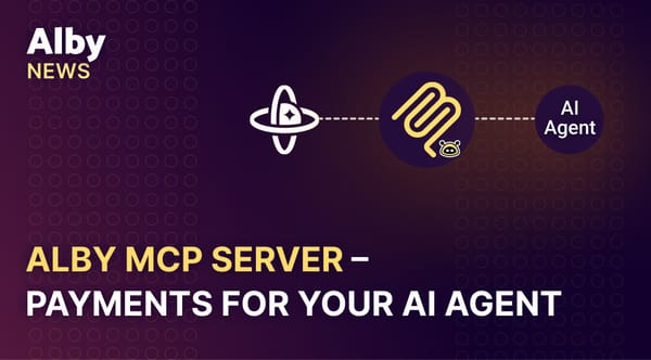 Alby MCP Server – Payments for Your AI Agent