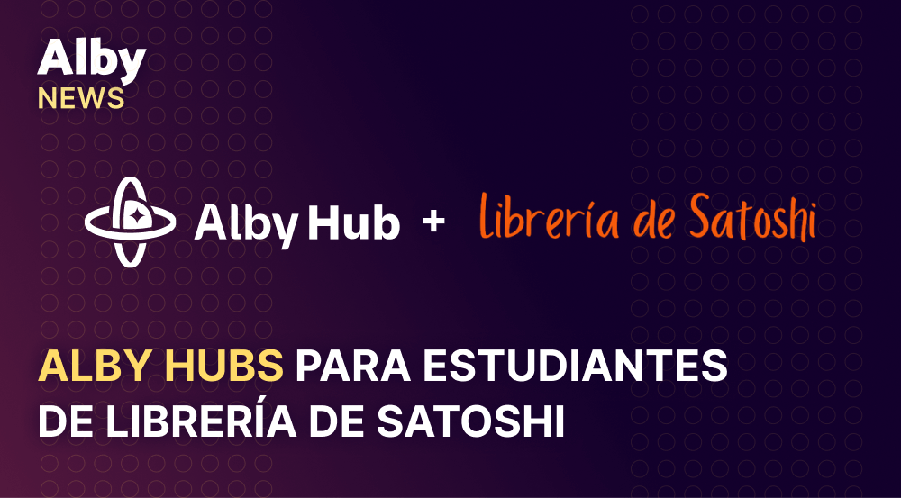 Alby Hubs para Estudiantes de  Librería de Satoshi